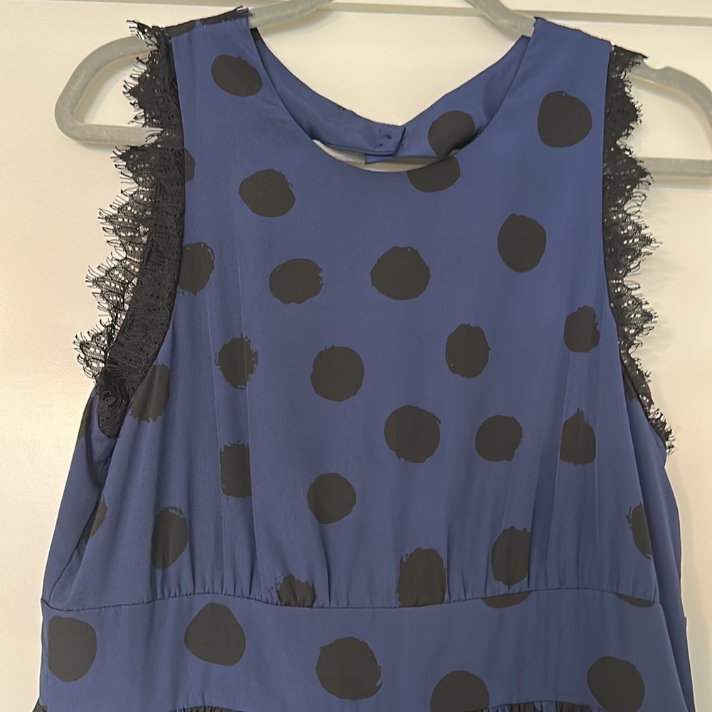 Navy and Black cocktail dress - anthropology